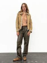Load image into Gallery viewer, PRADA BEIGE SHEARLING ZIP JACKET
