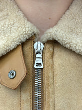 Load image into Gallery viewer, PRADA BEIGE SHEARLING ZIP JACKET
