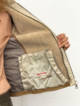 Load image into Gallery viewer, PRADA BEIGE SHEARLING ZIP JACKET
