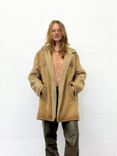 Load image into Gallery viewer, PRADA HOODED SHEARLING LEATHER COAT
