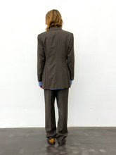 Load image into Gallery viewer, LAURÉL BY ESCADA BROWN PINSTRIPE WOOL SUIT
