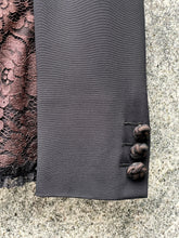 Load image into Gallery viewer, 1990 MOSCHINO COUTURE BLACK/BROWN CORSET BLAZER
