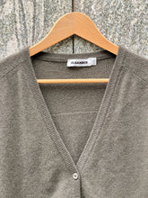 Load image into Gallery viewer, JIL SANDER KHAKI CASHMERE CARDIGAN
