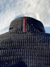 Load image into Gallery viewer, PRADA BLACK GRID QUILTED DOWN JACKET
