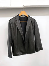 Load image into Gallery viewer, JIL SANDER BLACK LEATHER BLAZER
