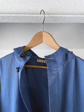Load image into Gallery viewer, MARNI BLUE HOODED COTTON COAT
