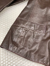 Load image into Gallery viewer, MIU MIU DARK BROWN LEATHER JACKET

