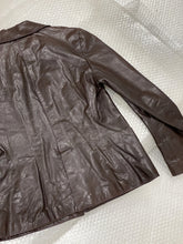 Load image into Gallery viewer, MIU MIU DARK BROWN LEATHER JACKET
