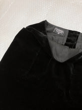 Load image into Gallery viewer, CHANEL BLACK VELVET SKIRT
