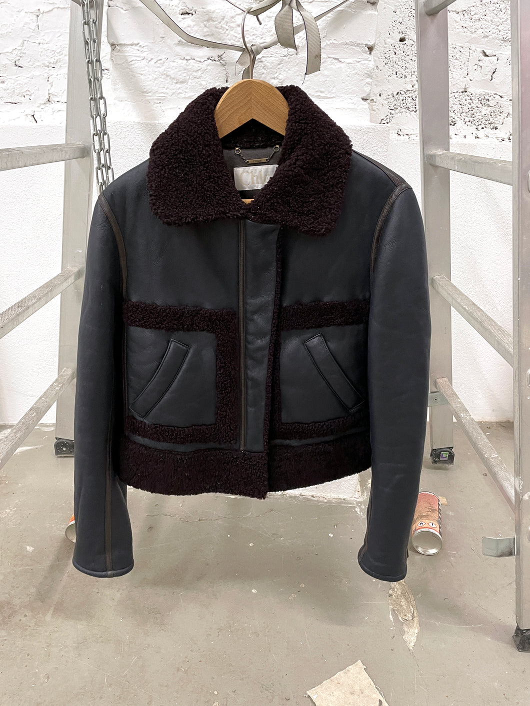 CHLOÉ SHEARLING LEATHER JACKET